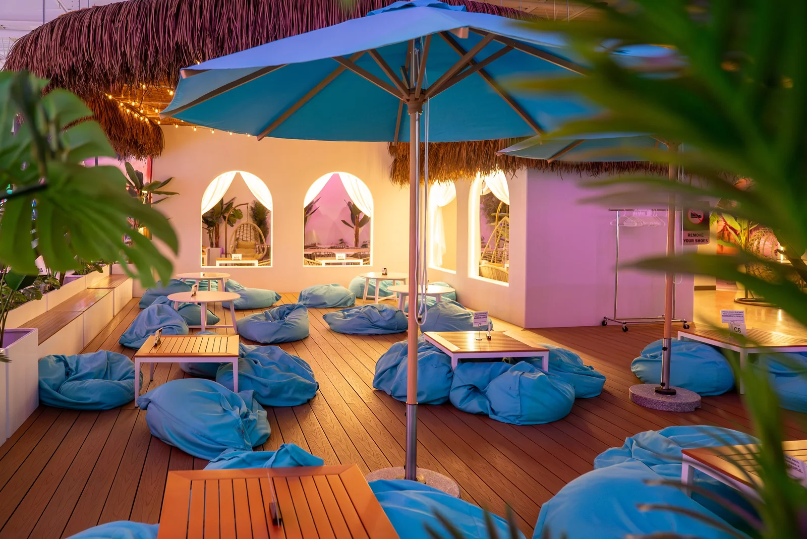 Tropical lounge inside Forever Young