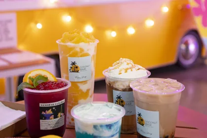 Colourful drink from Coconut Bar at Forever Young