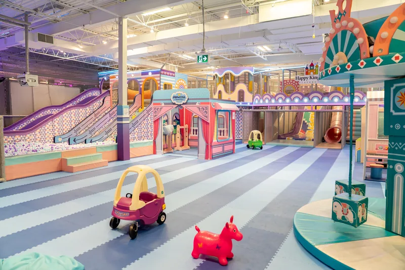 Colourful indoor playground at Forever Young